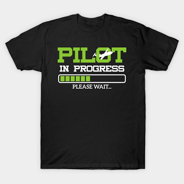 Pilot In Progress Flight Student T-Shirt by HypeRamen